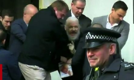 RIP Press—Julian Assange Shouts Cryptic Message To Trump Upon His Arrest