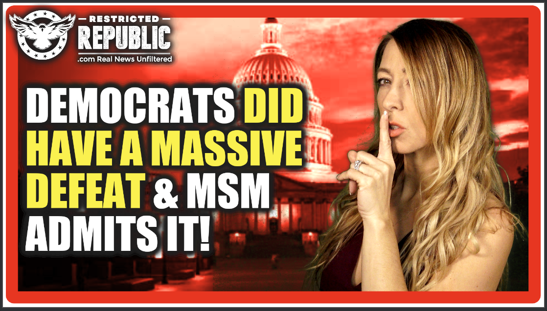 Democrats Did Have a Massive Defeat Nationwide & MSM Admits It, Dems In Tears! Here’s Why…
