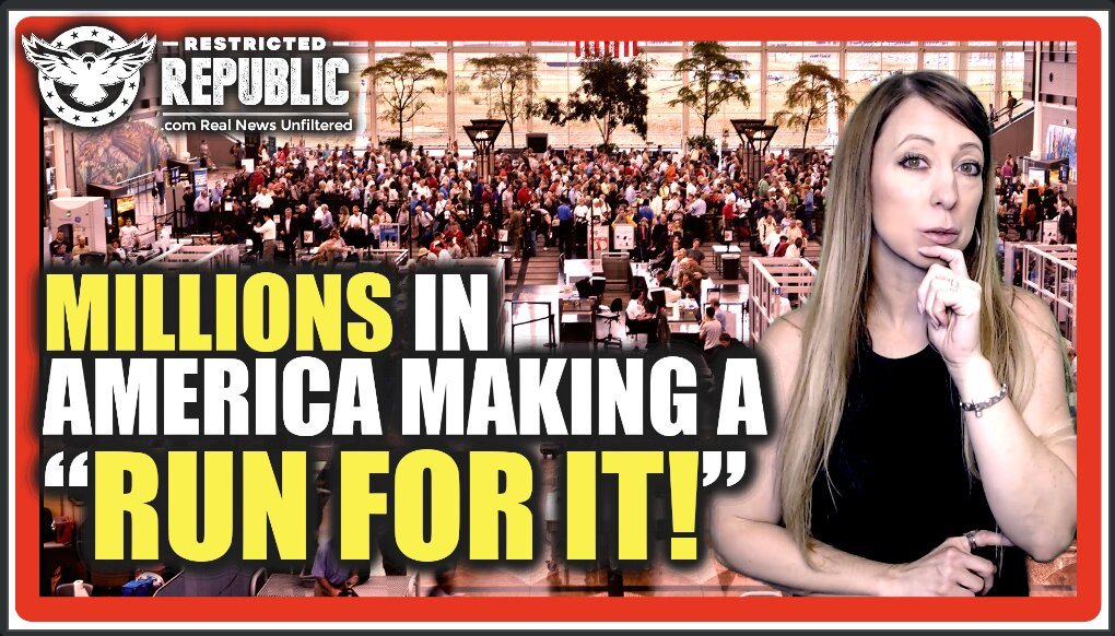 Millions In America Making a “Run For It!” Mass Exodus Happening & Here’s Why…What Do They Know?