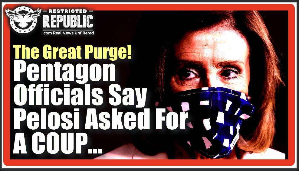 The Great Purge 2021! The Left Cheers & Pentagon Officials Say Pelosi Asked To Start a Military Coup