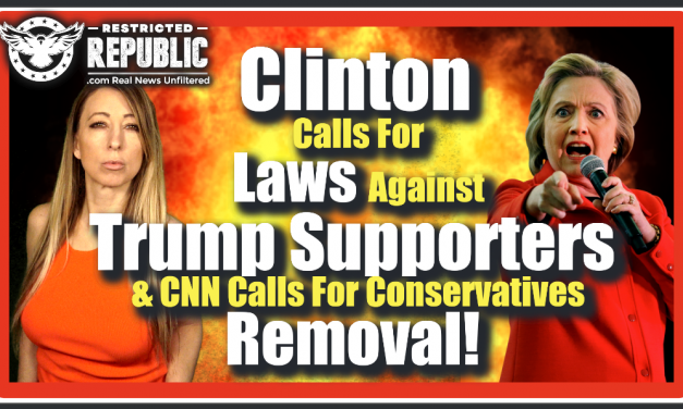 Clinton Calls For Criminal Laws Against Trump Supporters & CNN Calls For Conservatives Removal!