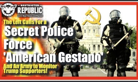 The Left Calls For a Secret Police Force—American Gestapo—& An Army To Monitor Trump Supporters…