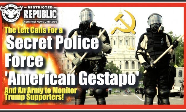 The Left Calls For a Secret Police Force—American Gestapo—& An Army To Monitor Trump Supporters…