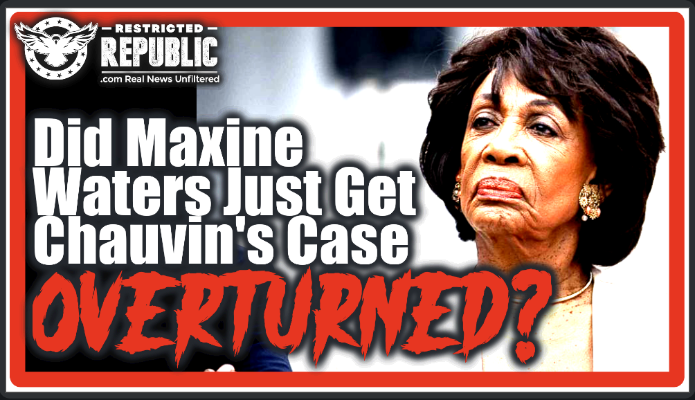Maxine Waters & Her Democrat Possy Are In BIG Trouble! Did She Just Get Chauvin Case Overturned?!
