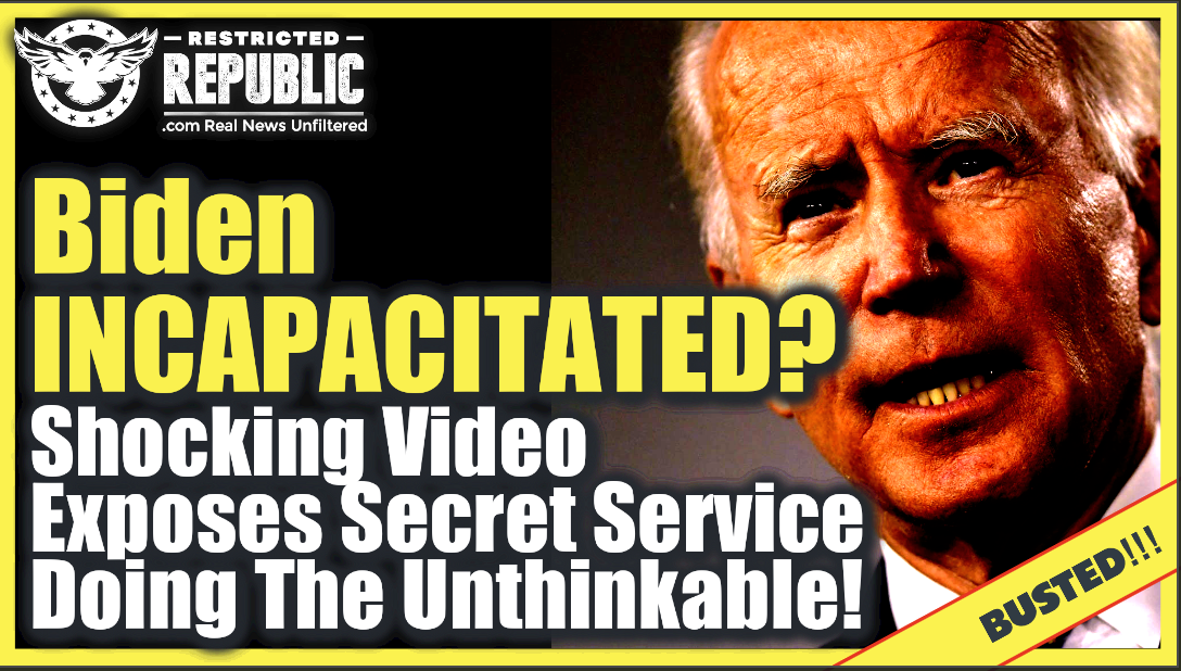 Biden Incapacitated! Shocking Video Exposes Secret Service Doing The Unthinkable For Biden!