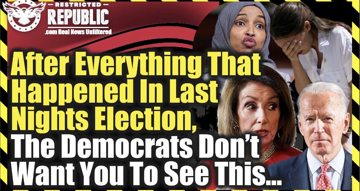 After Everything That Happened In Last Nights Election—The Democrats Didn’t Want You To See This…