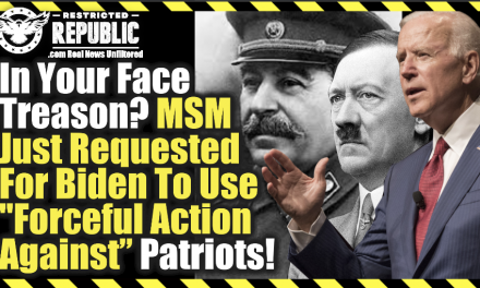 In Your Face Treason? MSM Just Requested For Biden To Use “Forceful Action Against” Patriots!