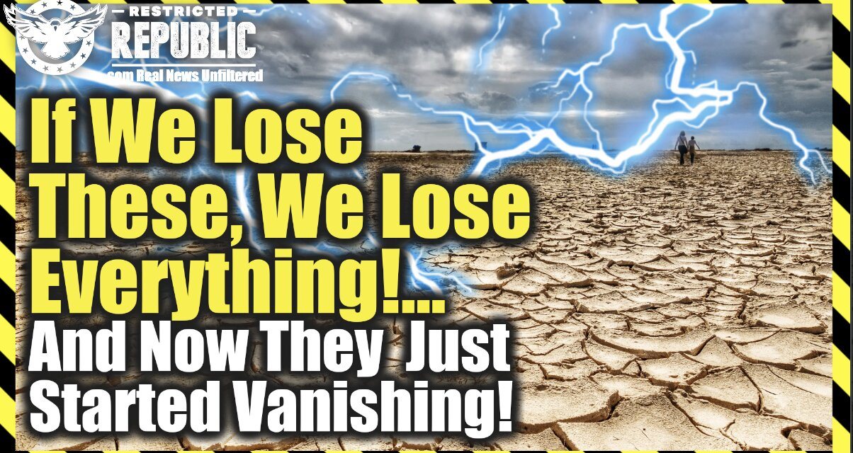 If We Lose THESE, We Lose EVERYTHING!…And Now They Just Started Vanishing!