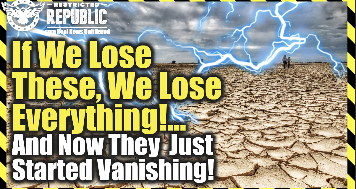 If We Lose THESE, We Lose EVERYTHING!…And Now They Just Started Vanishing!