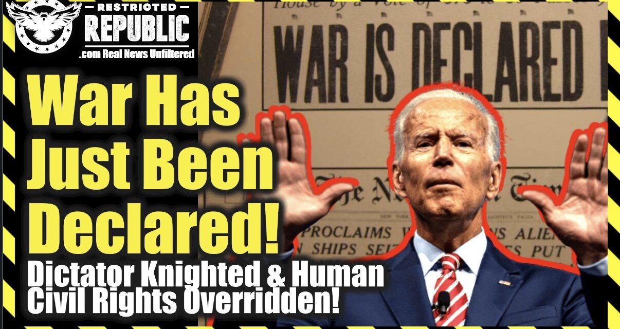 WAR WAS JUST DECLARED! Trudeau Dubs Himself King, Overrides Human Civil Rights & America’s Next!