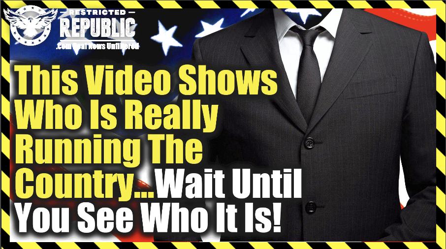 This Video Shows Who’s Really Running The Country…Wait Until You See Who It Is…