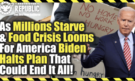 As Millions Starve & Food Crisis Looms For America Biden Stops Plan That Could End It All!