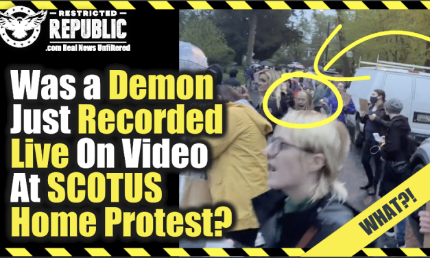 Was a Demon Just Recored Live On Video At SCOTUS Home Protest?
