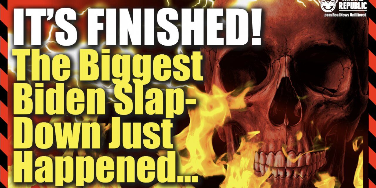 It’s Finished! The Biggest Biden Slap-Down Just Happened! Now He’s Begging For Scraps!