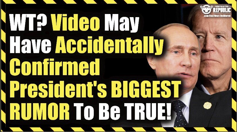 Holy COW! Video May Have Just Accidentally Confirmed President’s BIGGET RUMOR To Be True!!