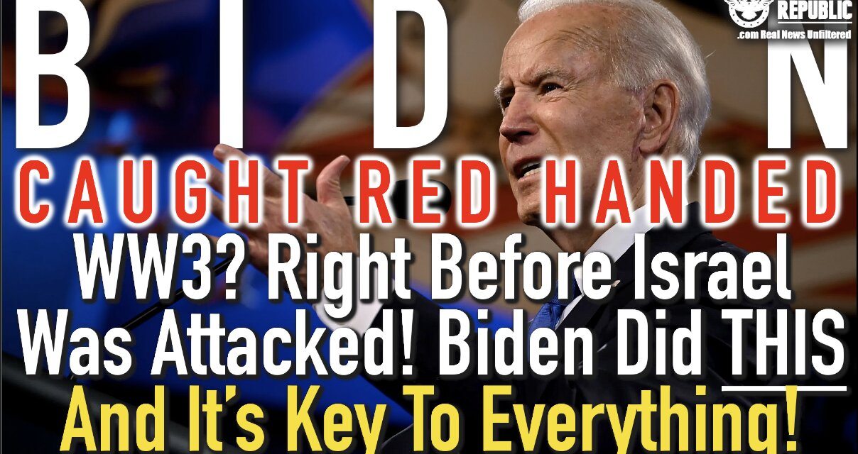 WW3? Right Before Israeli War Broke Out Biden Did THIS And It’s Key To Everything!