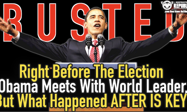 BUSTED! Right Before The Election Obama Meets With World Leader, BUT What Happened AFTER Is KEY!