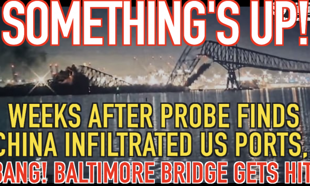 Something’s Up! Weeks After Probe Finds China Infiltration In US Ports BANG! Baltimore Bridge Gets Hit!?