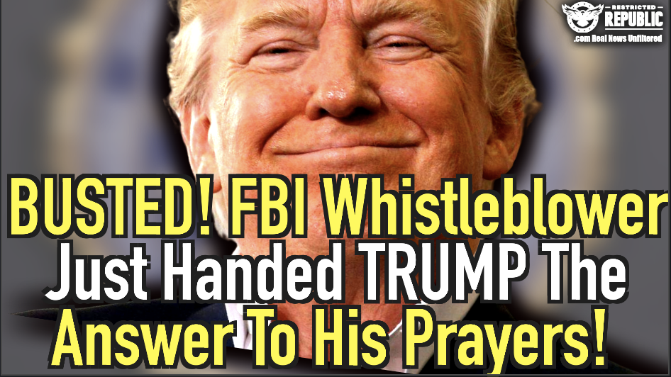 FBI Whistleblower Just Handed Trump the Answer to His Prayers! 
