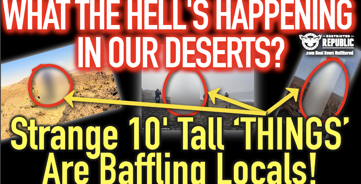 What The Hell’s Happing In Our Deserts?! Strange 10’ Tall ‘THINGS’ Are Baffling Locals! Photo Evidence!