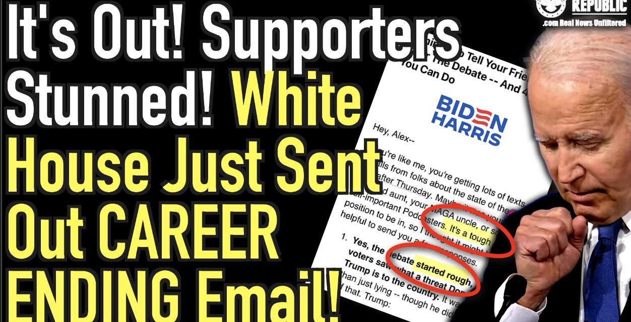 It’s Out! Supporters Stunned! White House Just Sent Out Career Ending Email!