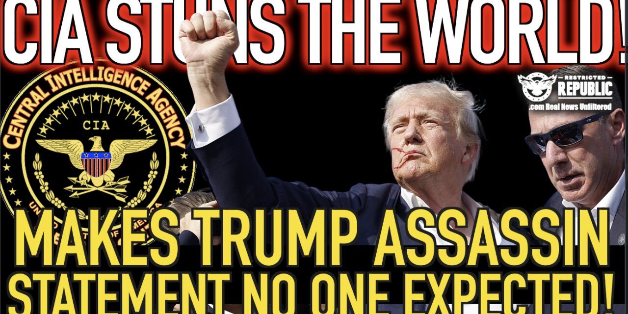 CIA Stuns The World! Makes Trump Assassin MKUltra Statement No One Expected!
