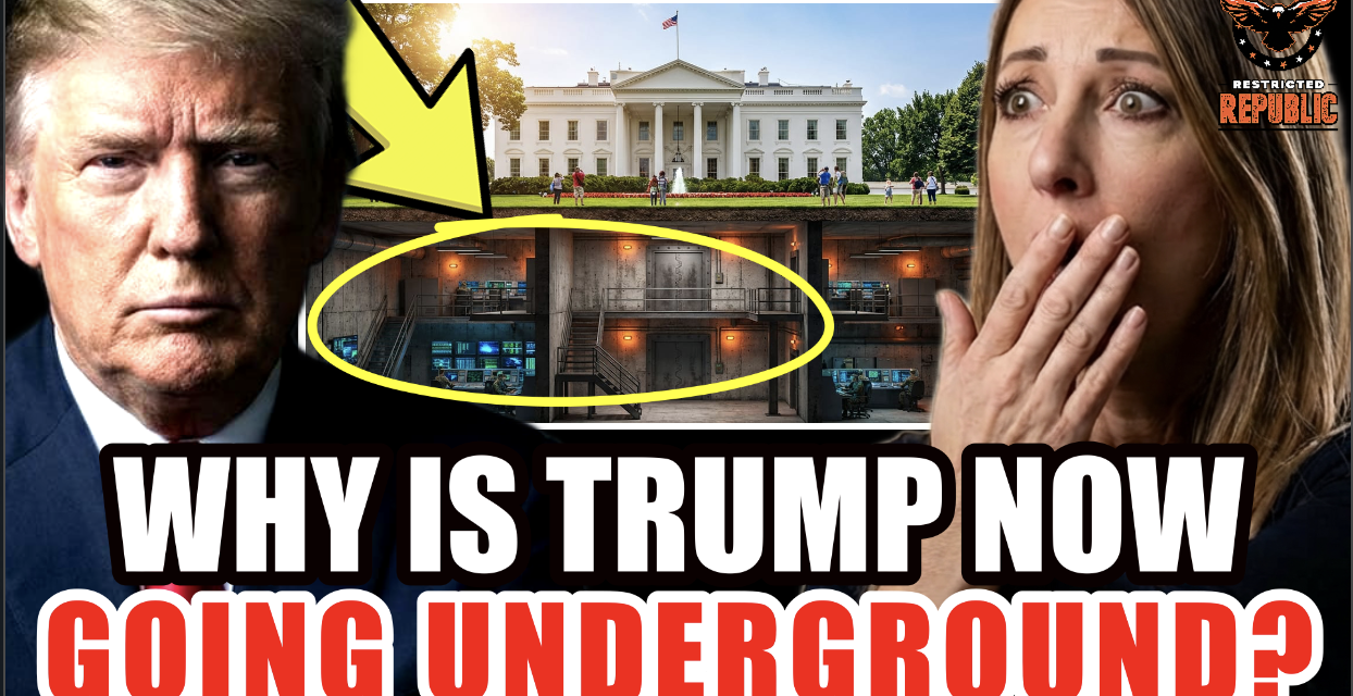 Why Is Trump NOW Going Underground? White House Building a Bunker! What Does He Know? 