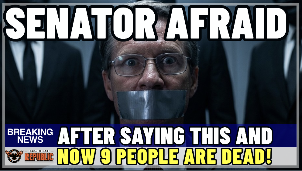Senator Afraid For His Life, After He Dropped THIS..And Now Other PEOPLE Are Dead!   