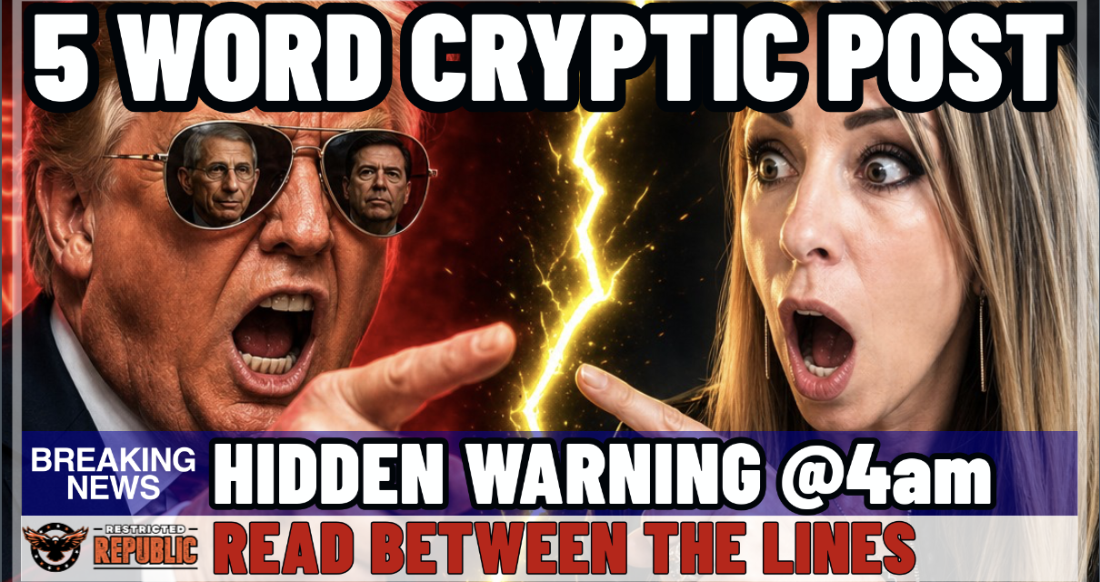 Trump 5-Word Cryptic Post! Hidden Warning! Not Only Iran! Read Between the Lines! Prepare!