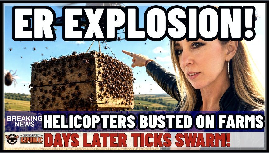 What’s Happening? Farmers Catch Helicopter Dropping Lines…Then Ticks Explode? Uptick in ER!     