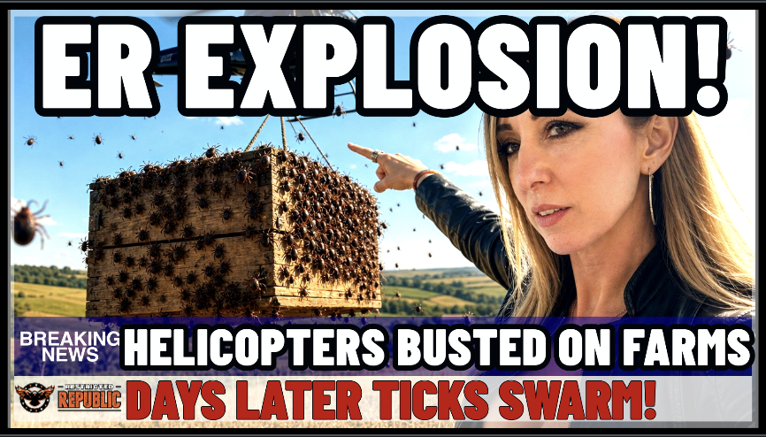 What’s Happening? Farmers Catch Helicopter Dropping Lines…Then Ticks Explode? Uptick in ER!     