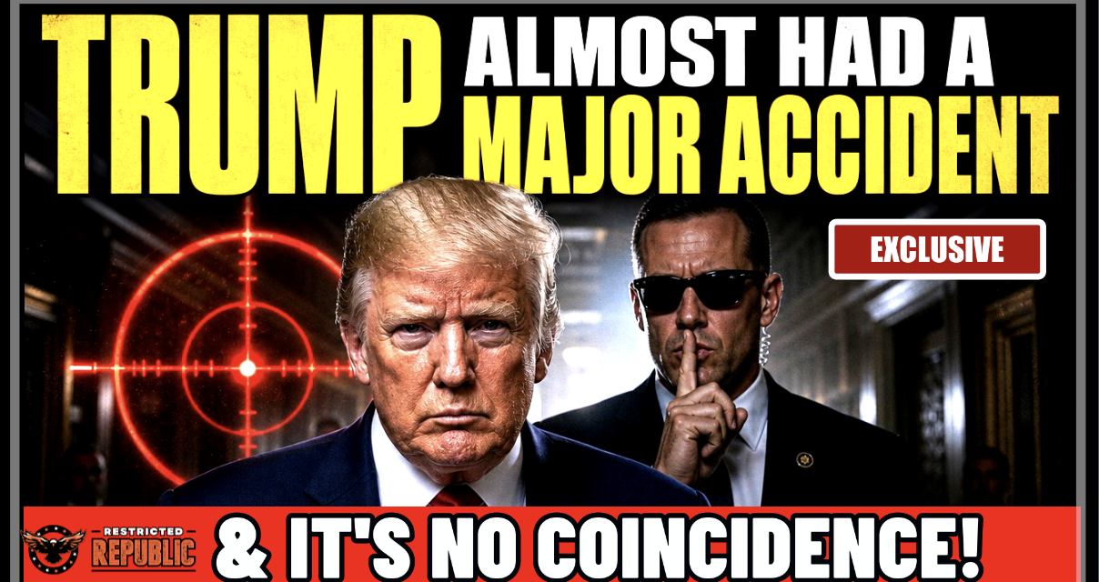 Trump Almost Had a Major Accident…Then THIS Happened…Coincidence? 