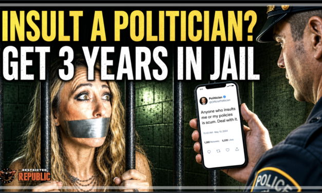 Red Alert! Now If You Insult a Politician, You Can Go To Jail for 3 Years & Pay a Heavy Fine! 