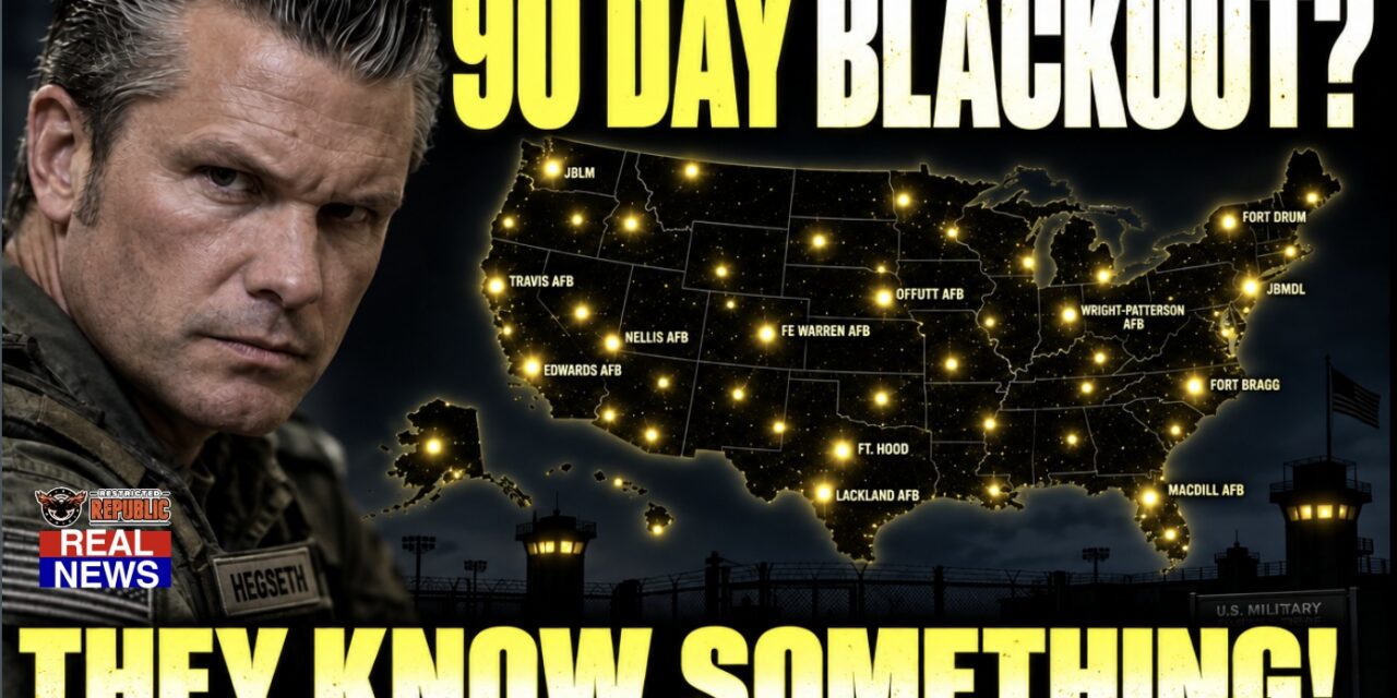 DOOMSDAY: Pentagon’s 90 Day Blackout Warning! And the 12 Hour Link…What Are They Preparing For?    